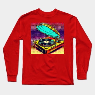 Vintage Record Player Long Sleeve T-Shirt